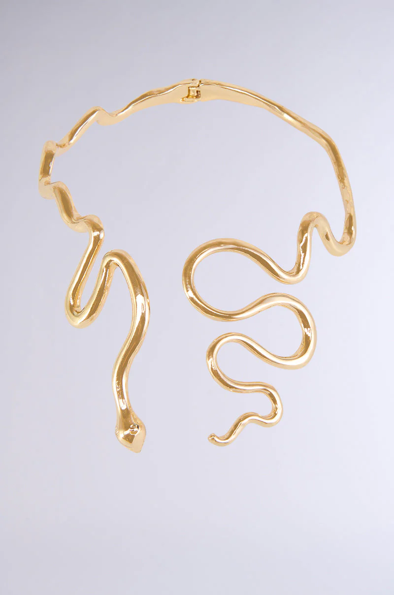 WINDING SNAKE STATEMENT NECKLACE