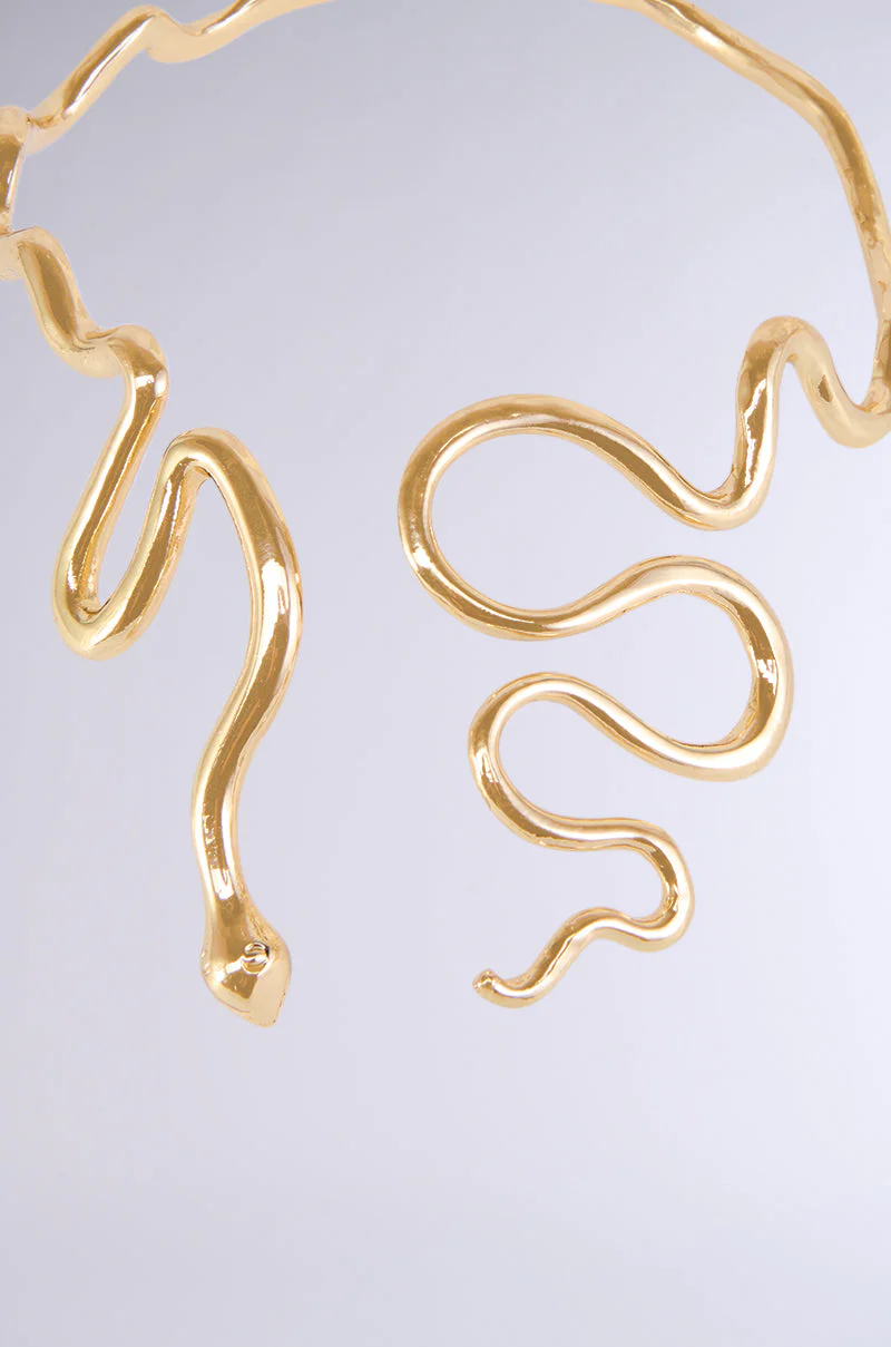 WINDING SNAKE STATEMENT NECKLACE - Image 4