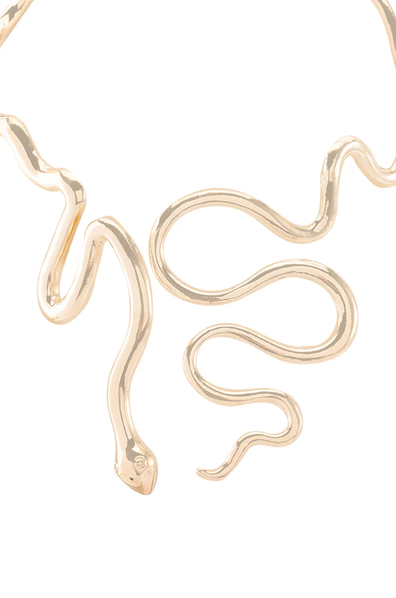 WINDING SNAKE STATEMENT NECKLACE - Image 7