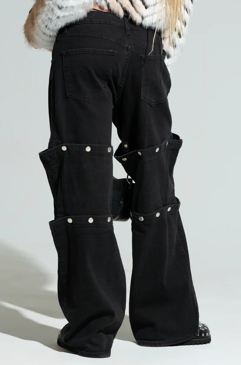 SNAP OUT OF IT DENIM PANT IN BLACK - Image 6