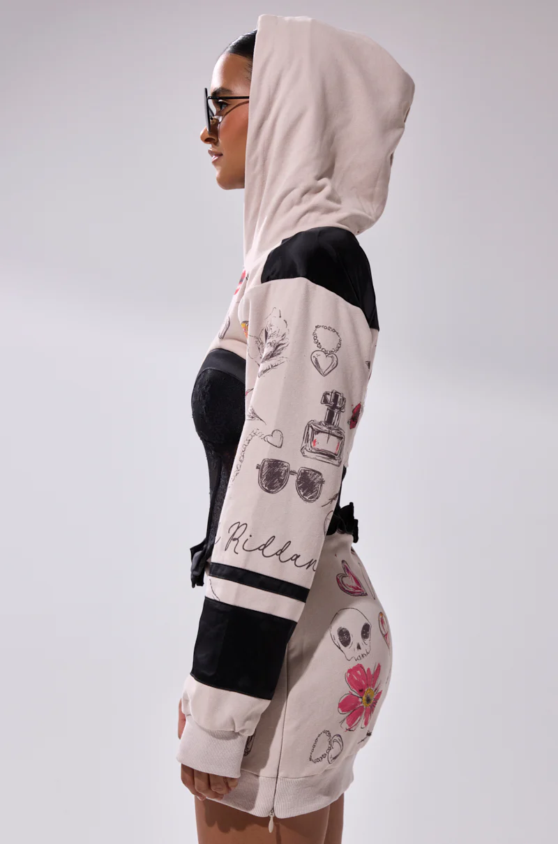 SNATCH ME UP CORSET SWEATSHIRT DRESS - Image 5