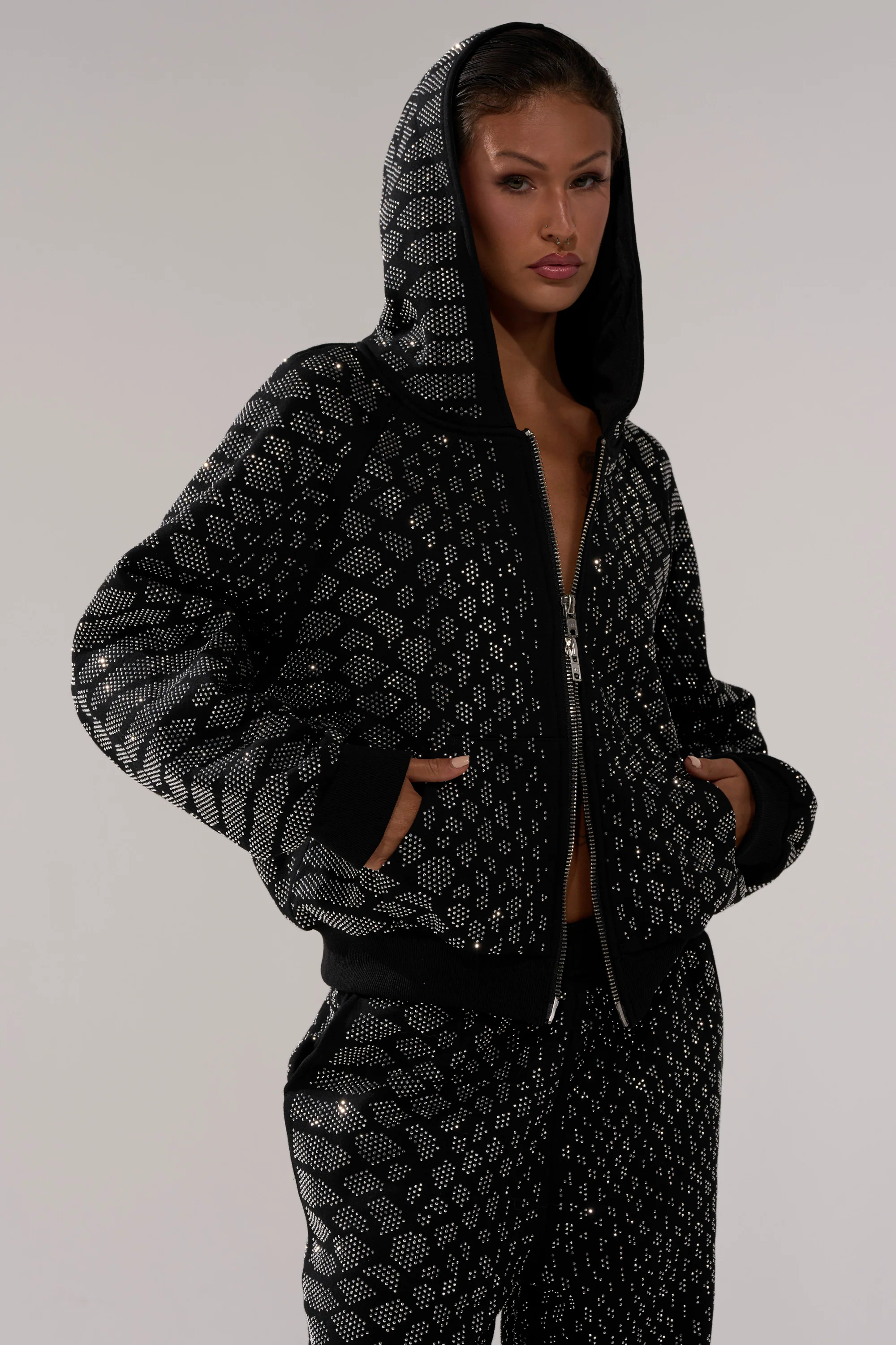SNEAKY LITTLE SNAKE ZIP UP SWEATSHIRT