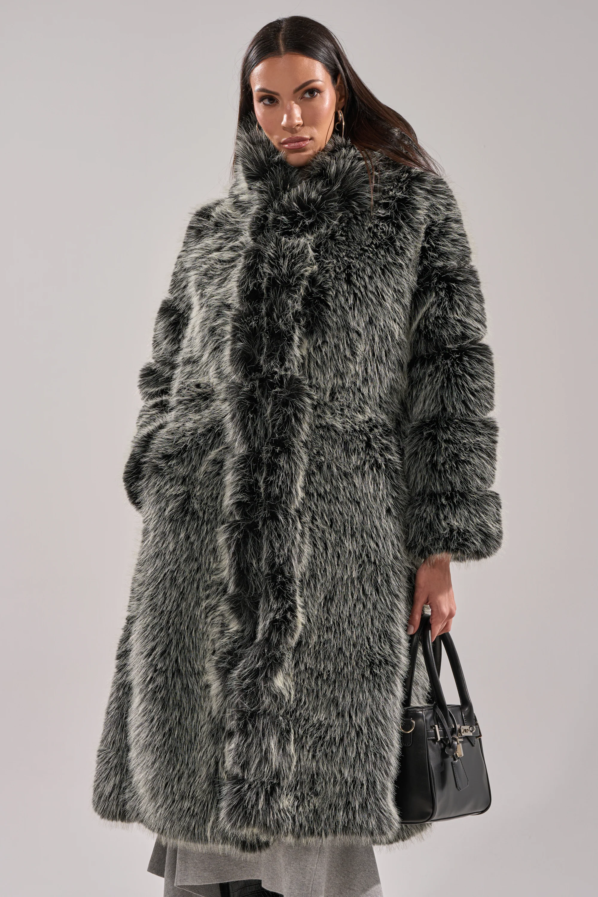 SNOW BUNNY HOODED FAUX FUR COAT - Image 5