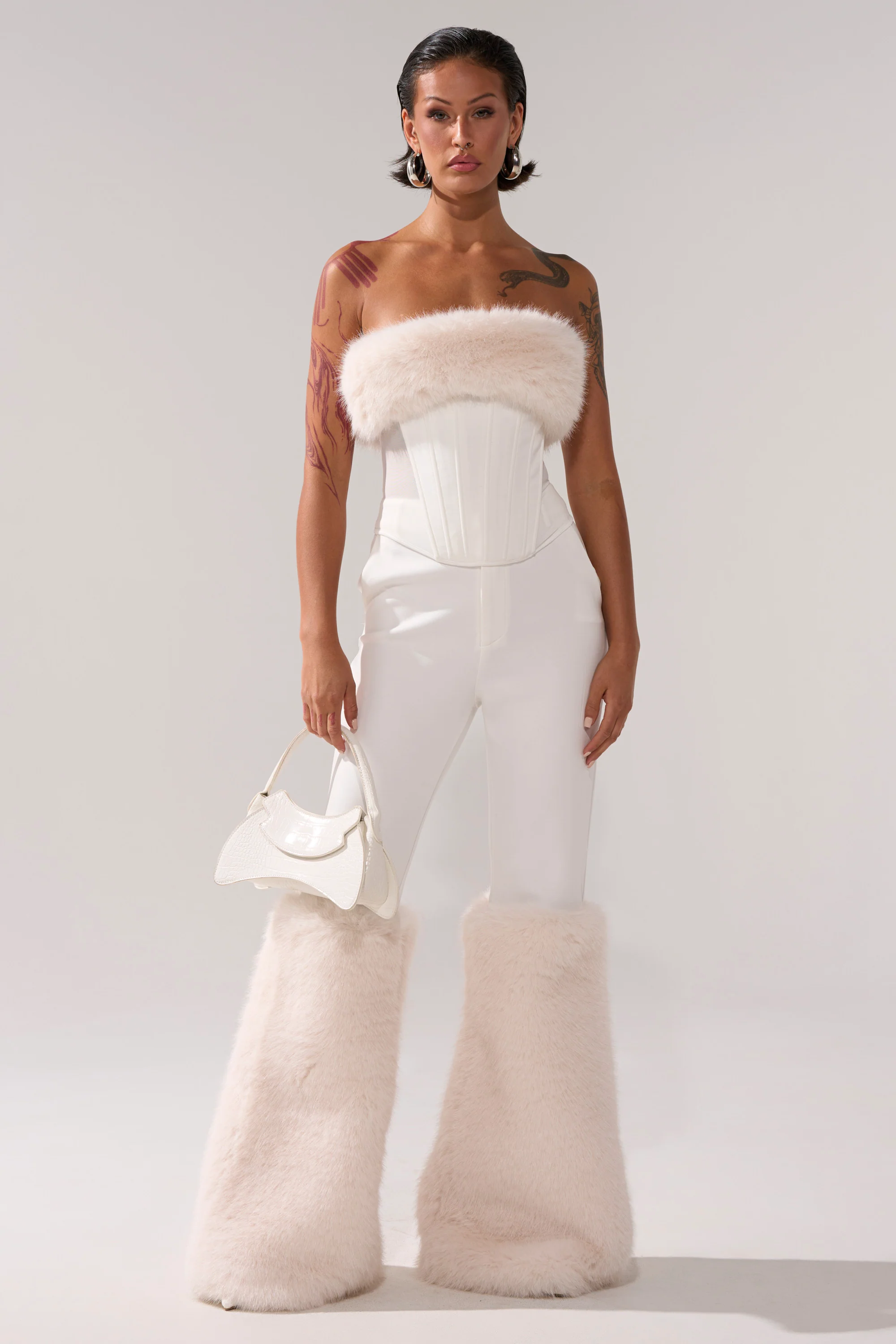 SNOW BUNNY TROUSER WITH FUR CUFF - Image 6