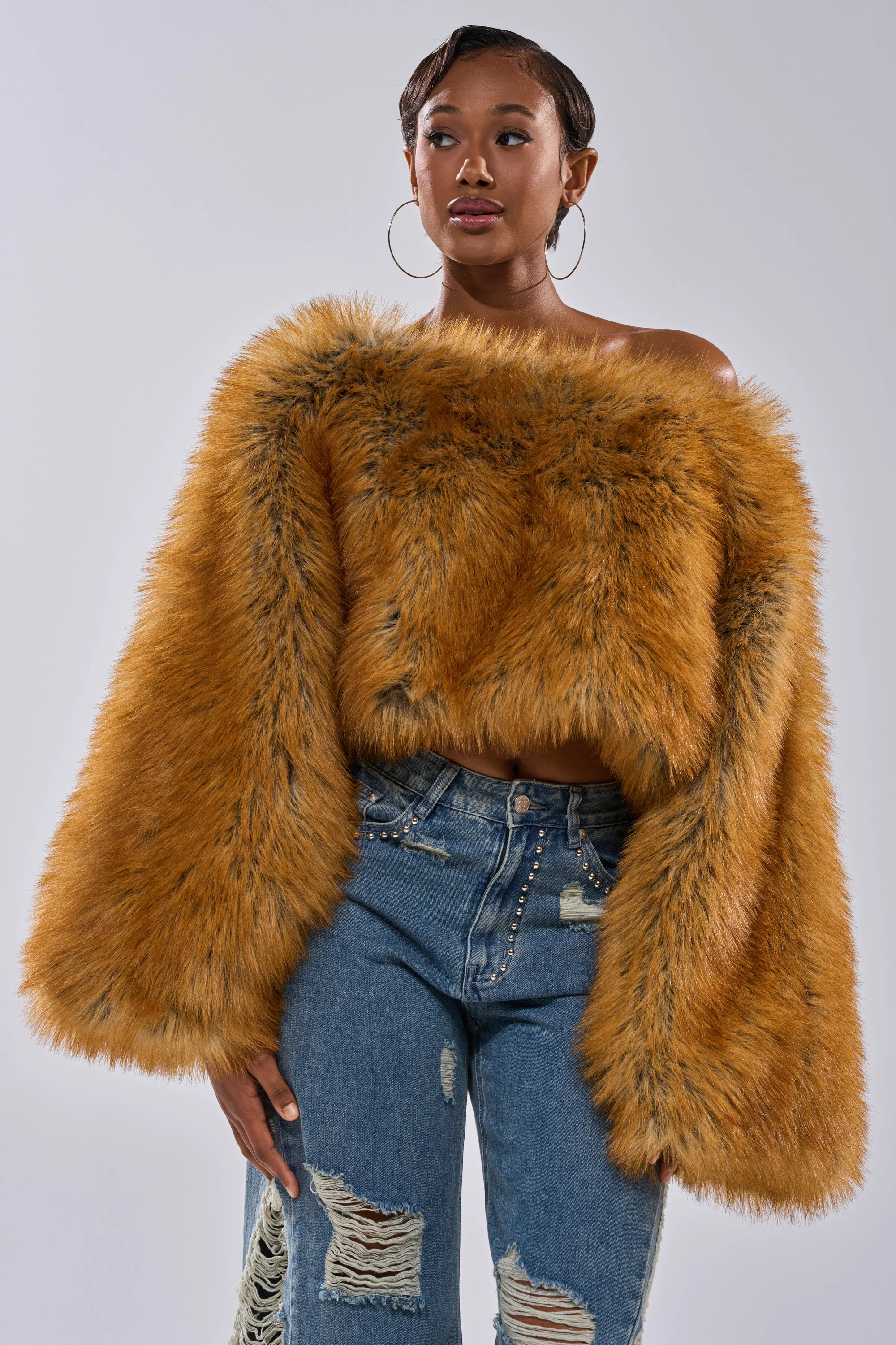 SNOW DAY FAUX FUR SWEATER - Image 8