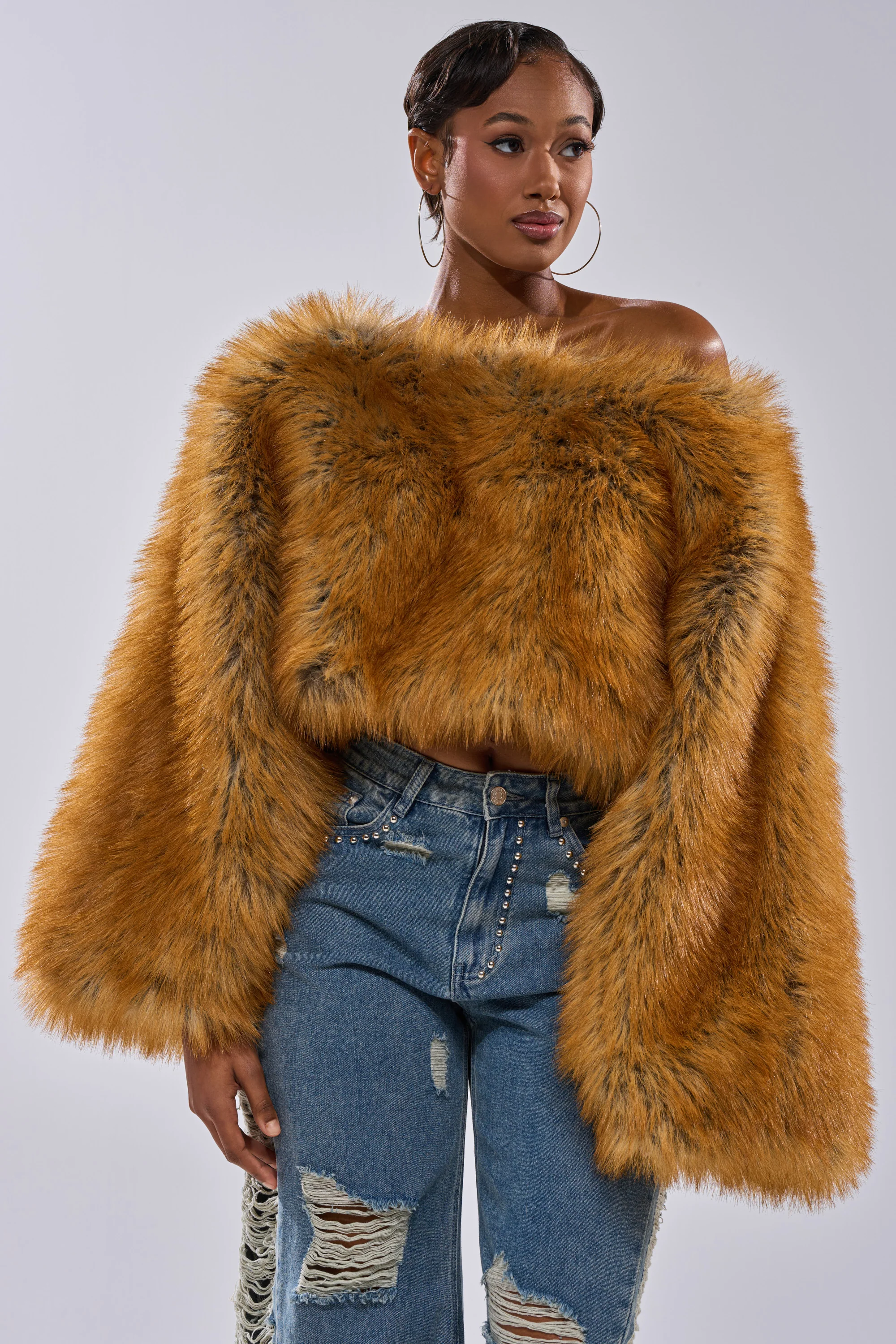 SNOW DAY FAUX FUR SWEATER - Image 9