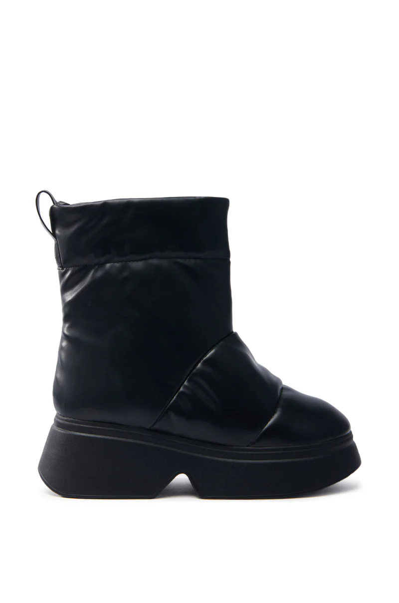 SNOWMOBILE BLACK FLAT BOOTIE - Image 2