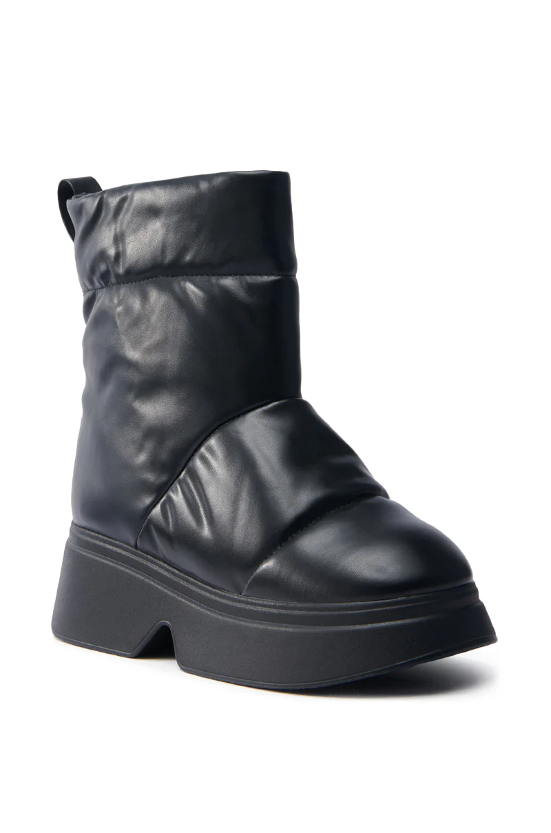 SNOWMOBILE BLACK FLAT BOOTIE - Image 3