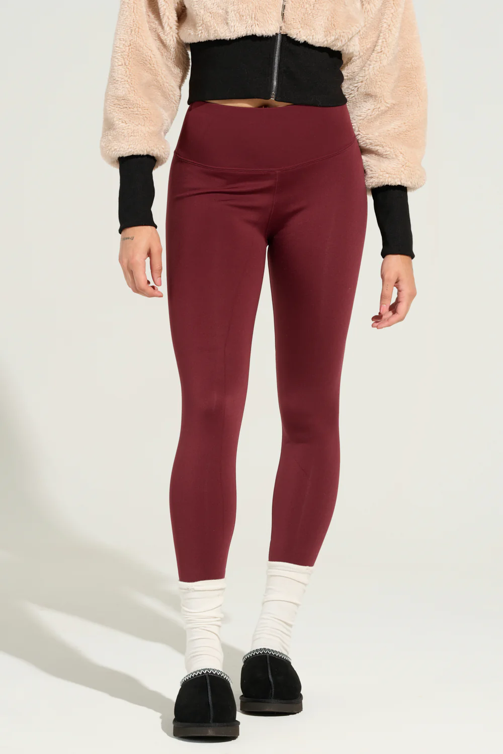 SNUGGLE FLEX FLEECE LEGGING IN RED - Image 2