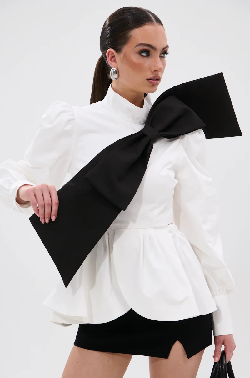 SO CHIC BOW BLOUSE - Image 2