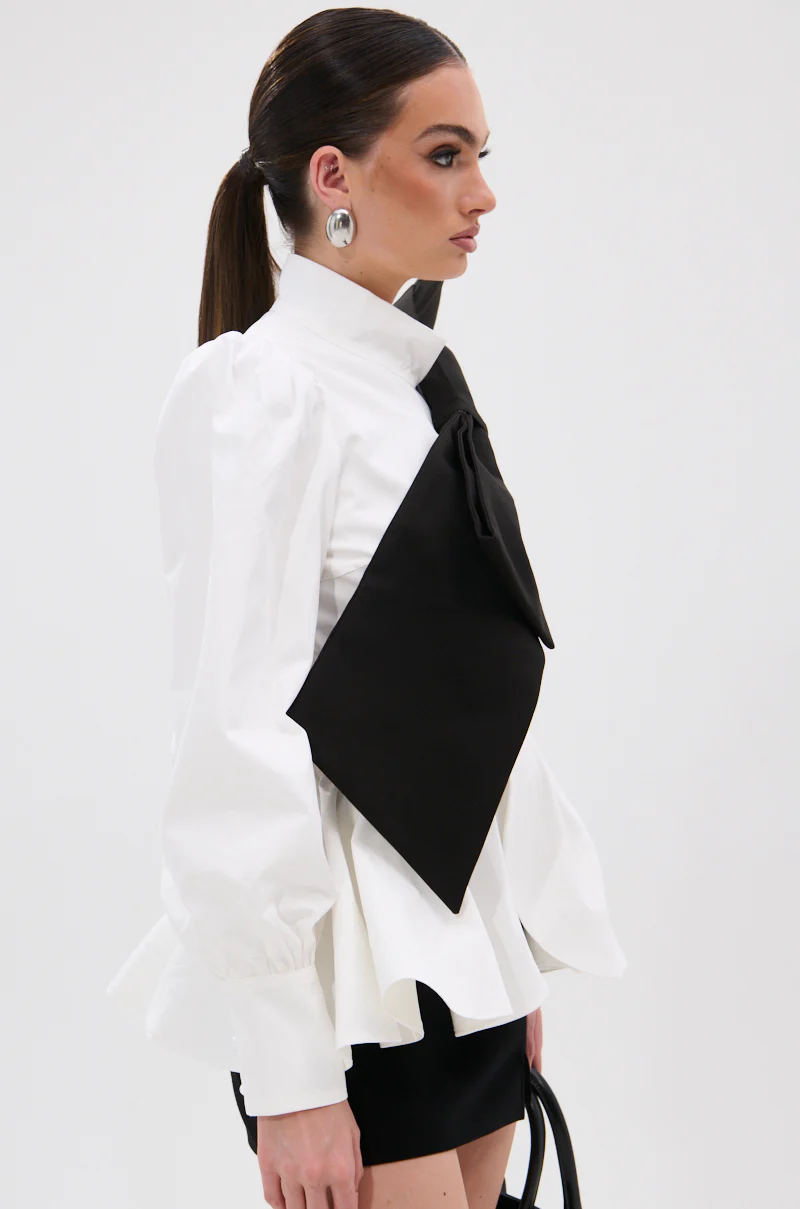SO CHIC BOW BLOUSE - Image 6