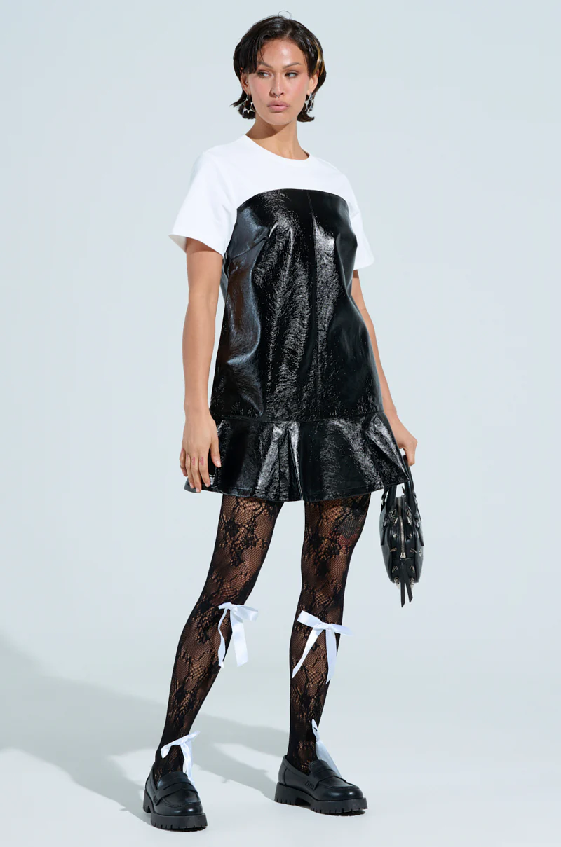 SO CUTE PU MINI DRESS - Image 6