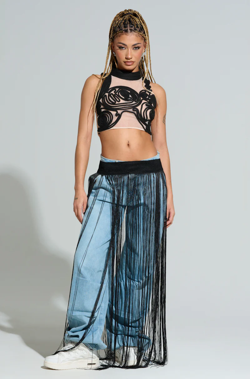 SO FREE FRINGE BELT SKIRT - Image 3