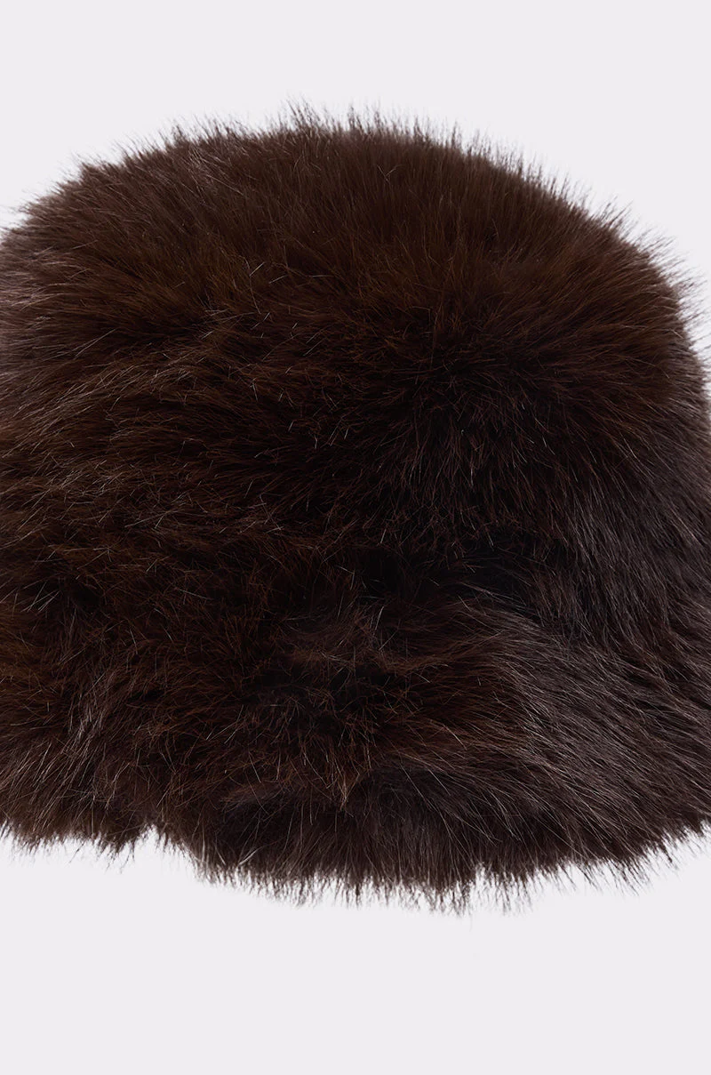 SO RICH FAUX FUR BUCKET HAT - Image 3