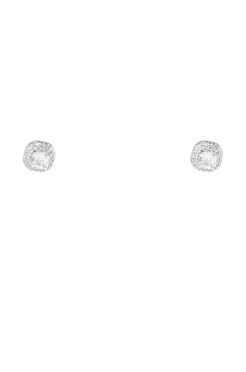 SO ROYAL PAVE STUD IN SILVER - Image 2