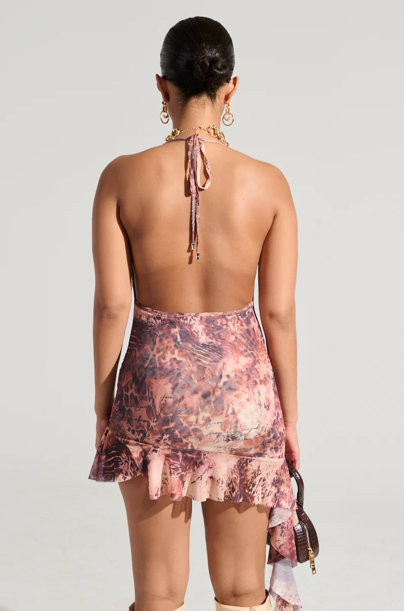 SO Y2K MESH PRINTED MINI DRESS - Image 7