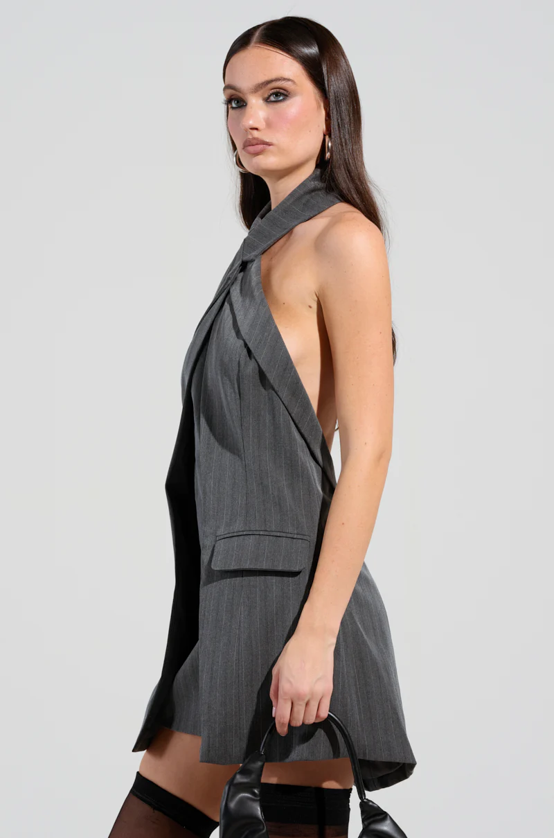SO YESTERDAY HALTER MINI DRESS - Image 2