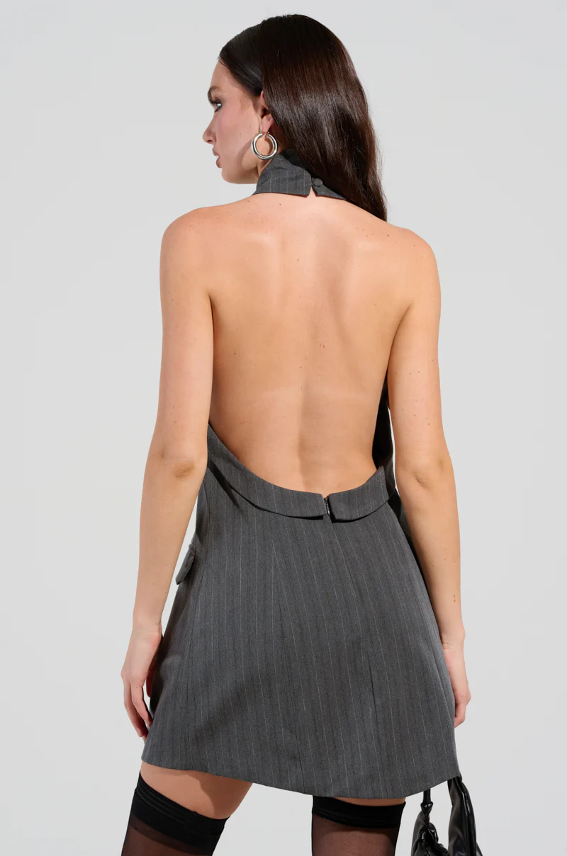 SO YESTERDAY HALTER MINI DRESS - Image 3