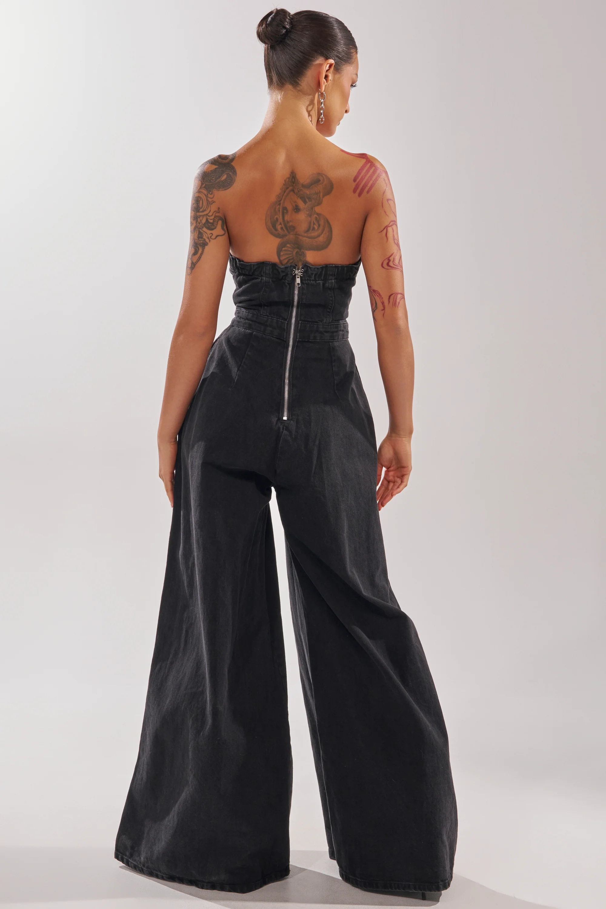 SO YESTERDAY WIDE LEG DENIM JUMPSUIT - Image 6