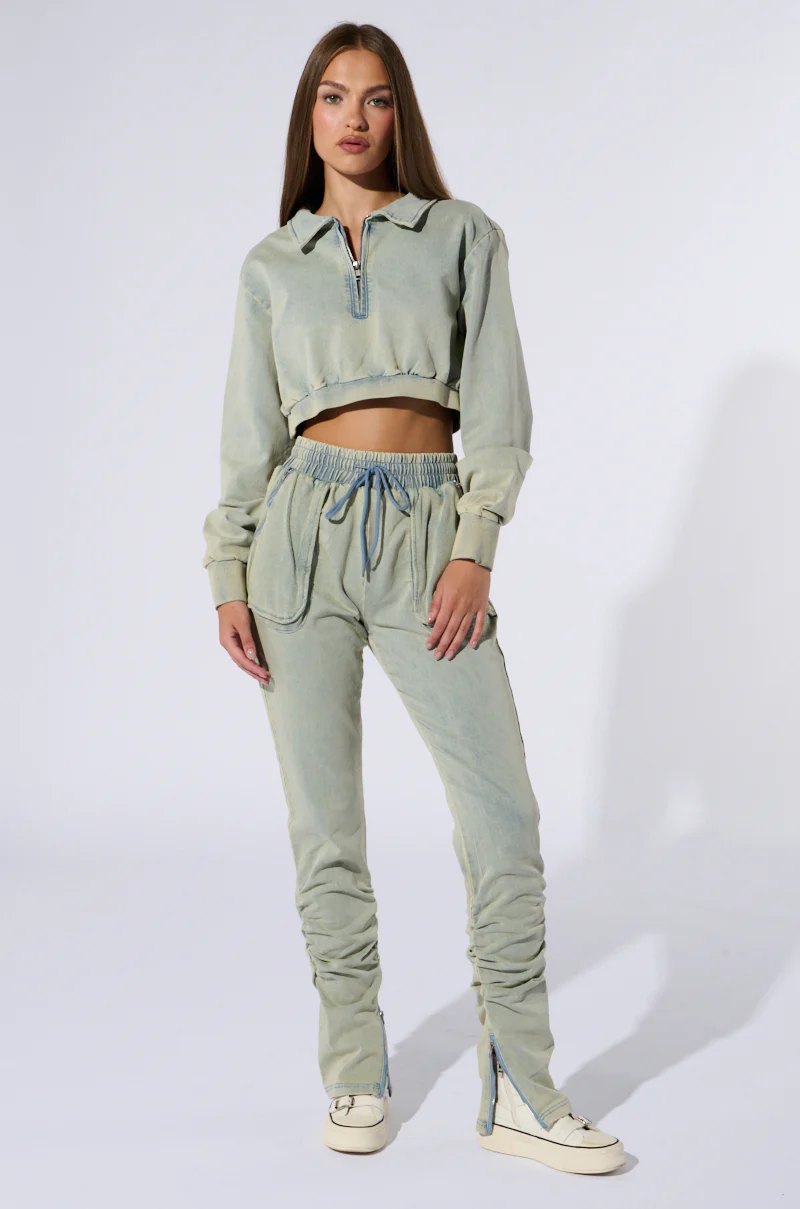 SOCIAL STATUS PULLOVER DENIM SWEATSHIRT - Image 6