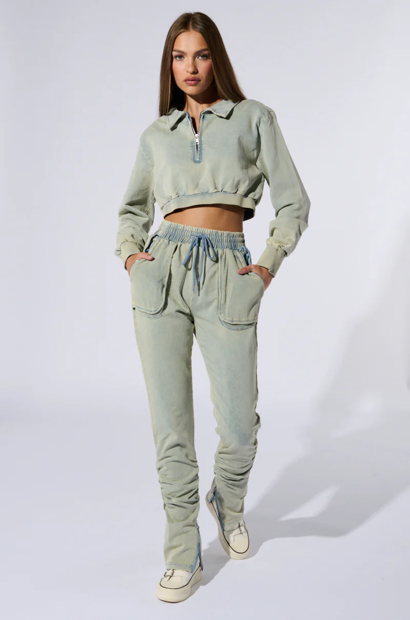 SOCIAL STATUS PULLOVER DENIM SWEATSHIRT - Image 7