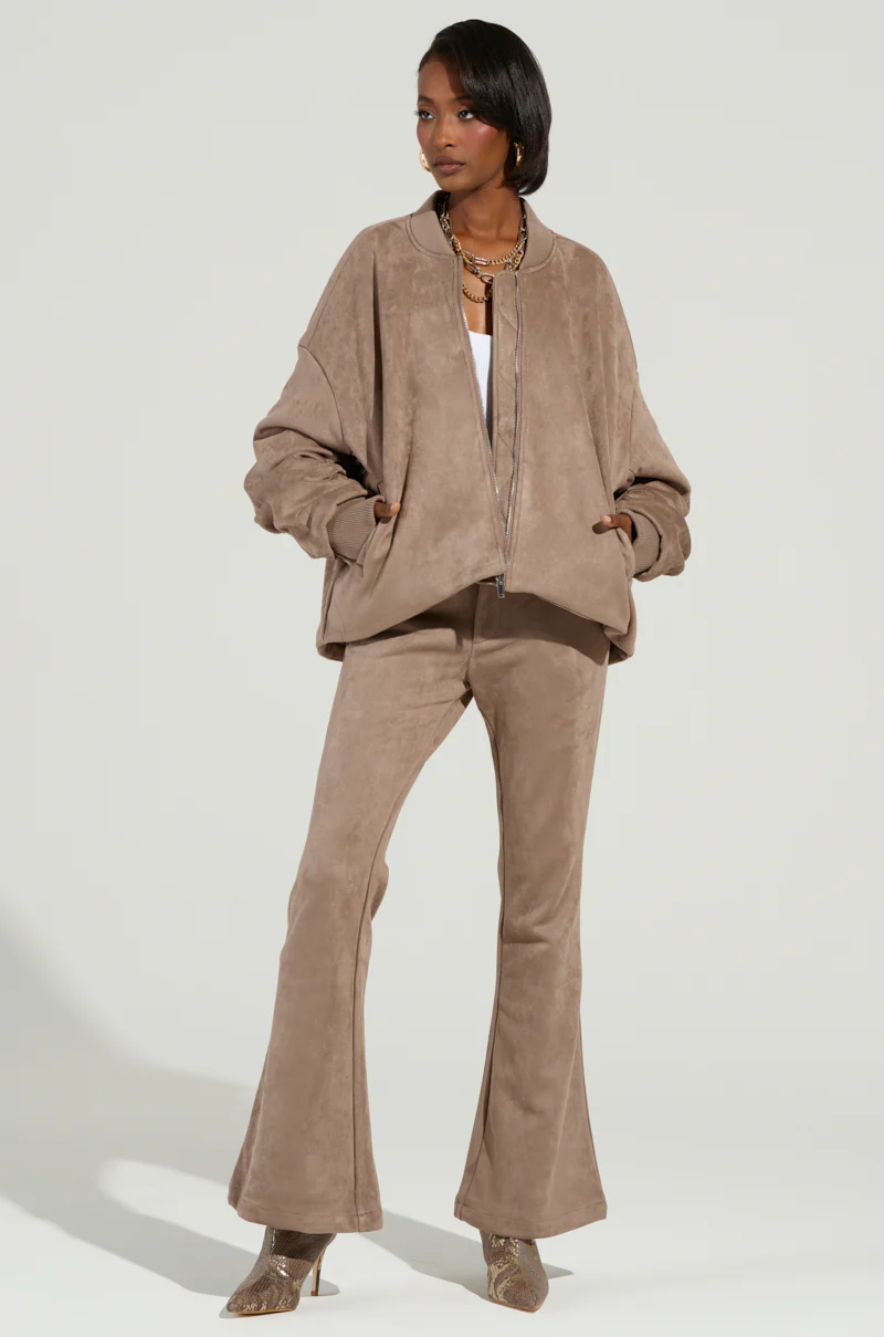 SOFIA FAUX SUEDE BOMBER - Image 5