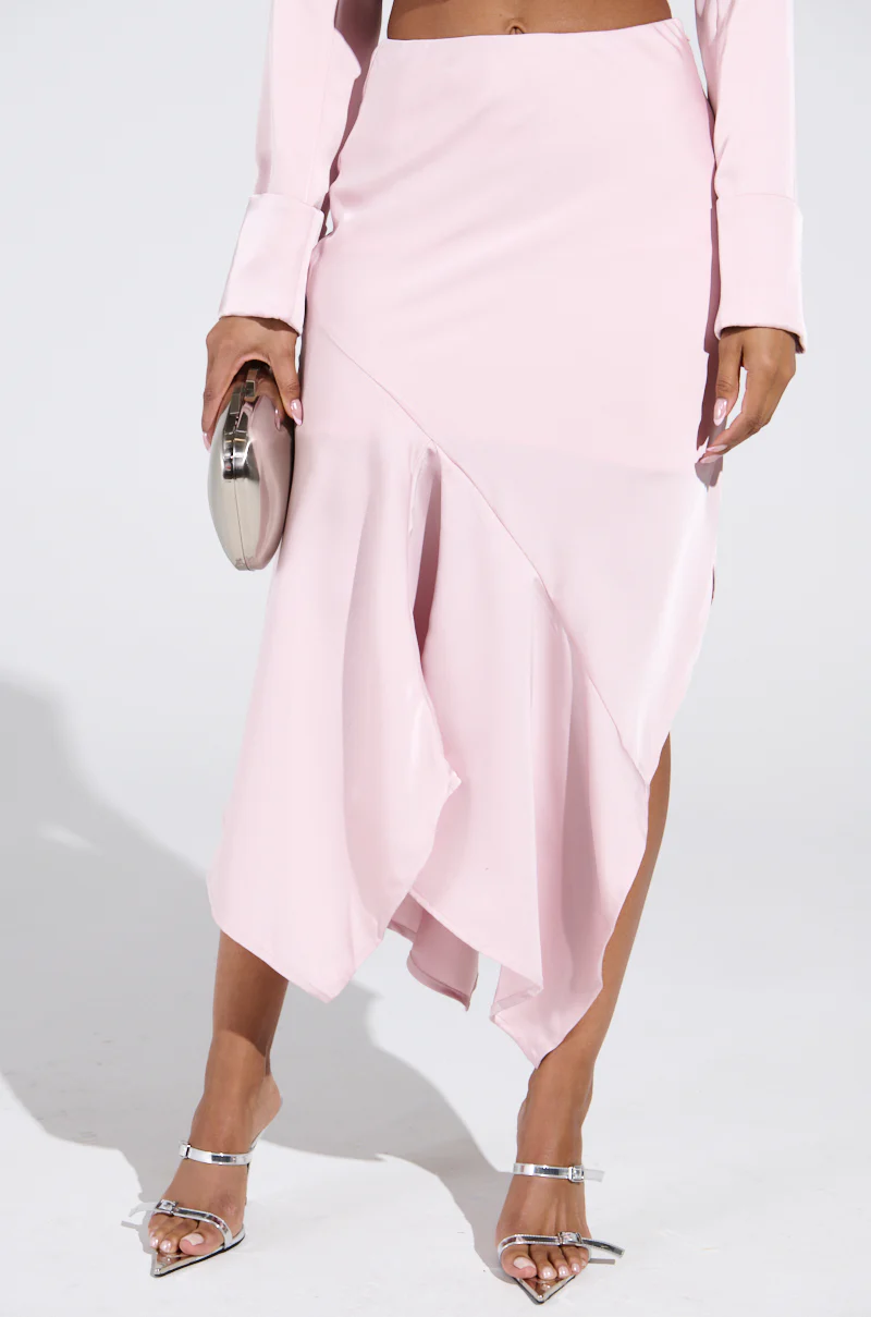 SOFIA SATIN MIDI SKIRT - Image 3