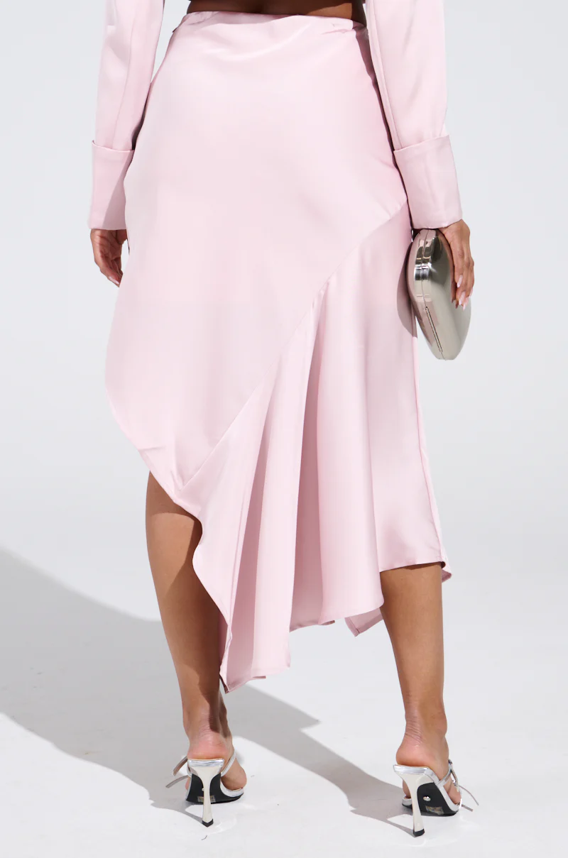 SOFIA SATIN MIDI SKIRT - Image 6