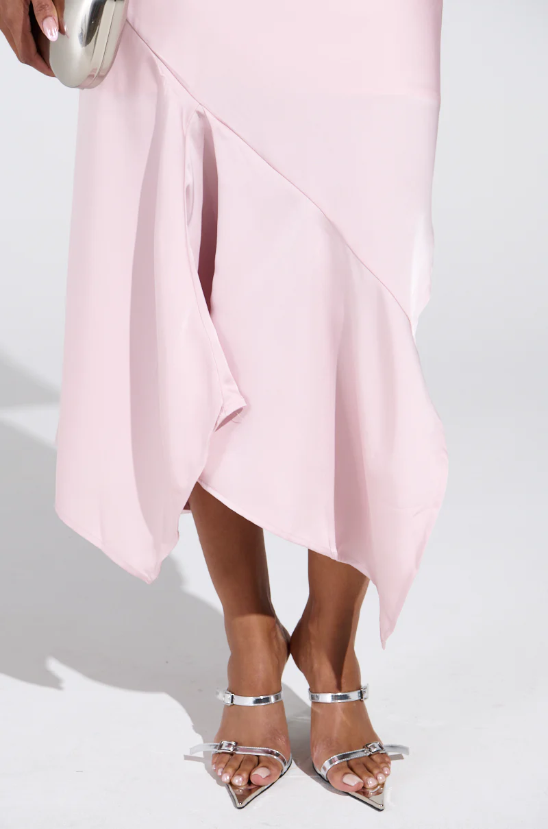 SOFIA SATIN MIDI SKIRT - Image 8