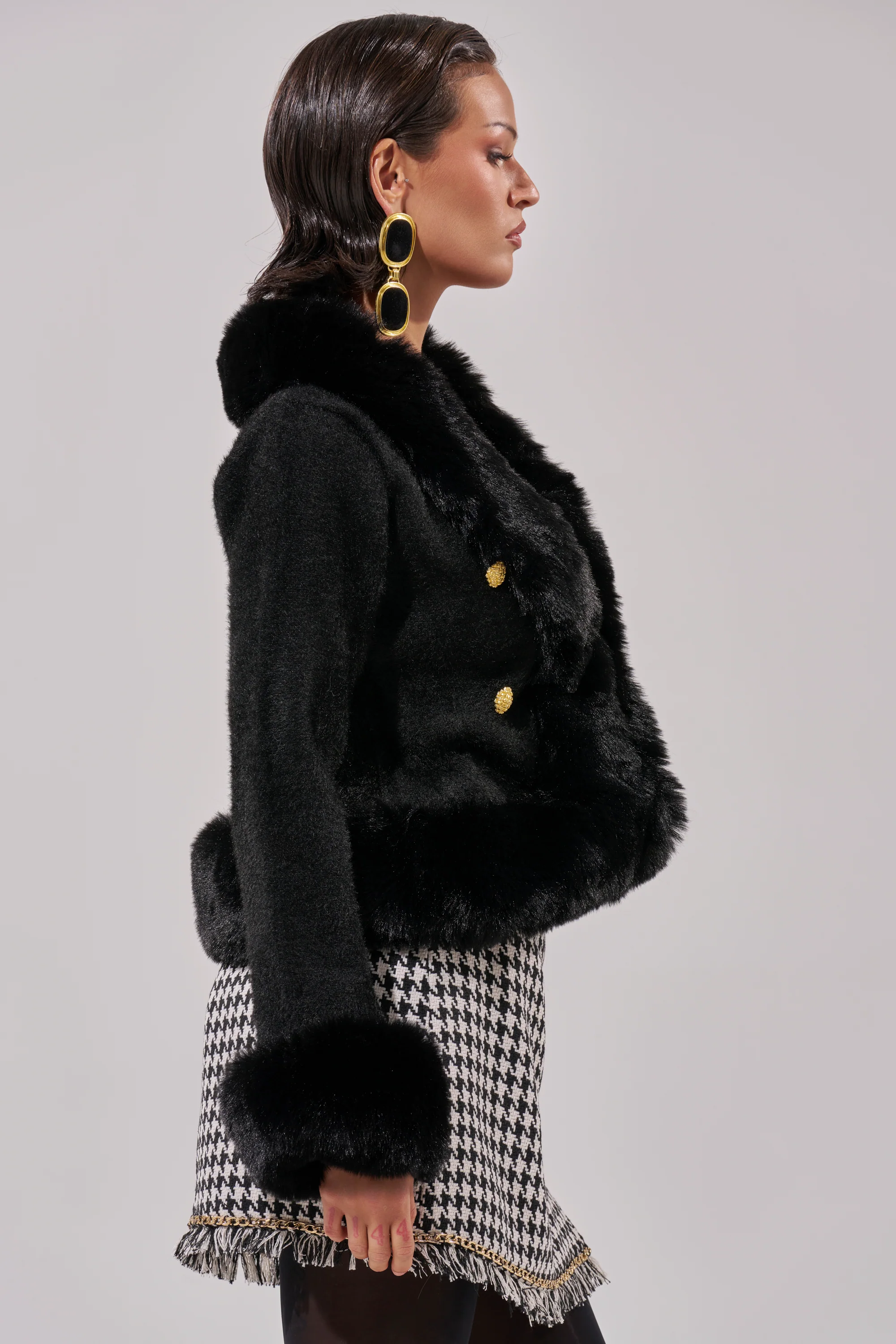 SOFT TOUCH CARDIGAN IN BLACK - Image 3