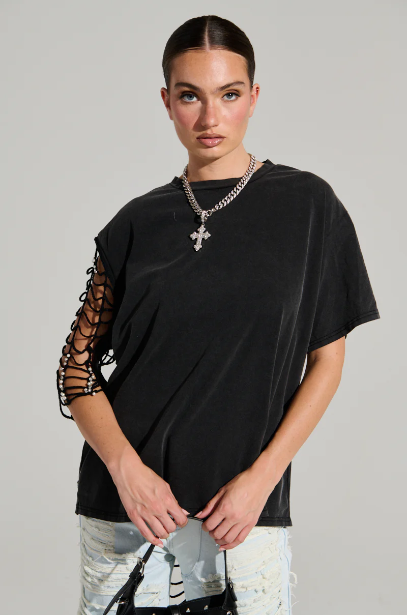 SOMEONE YOU KNOW SHIRT WITH CUTOUTS ON BACK - Image 2