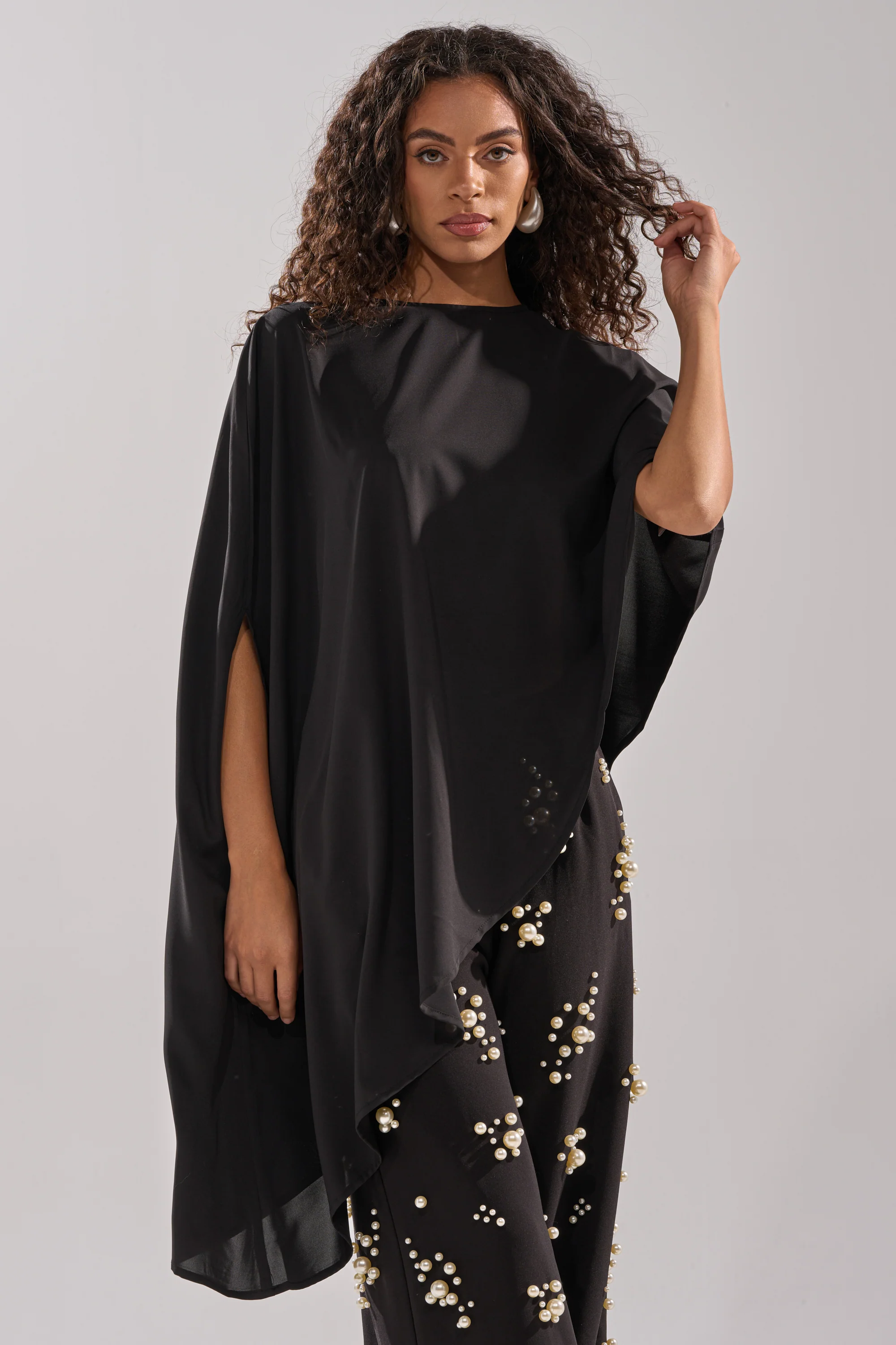 SOMETHING DIFFERENT OVERSIZED ASYMMETRICAL TEE - Image 3