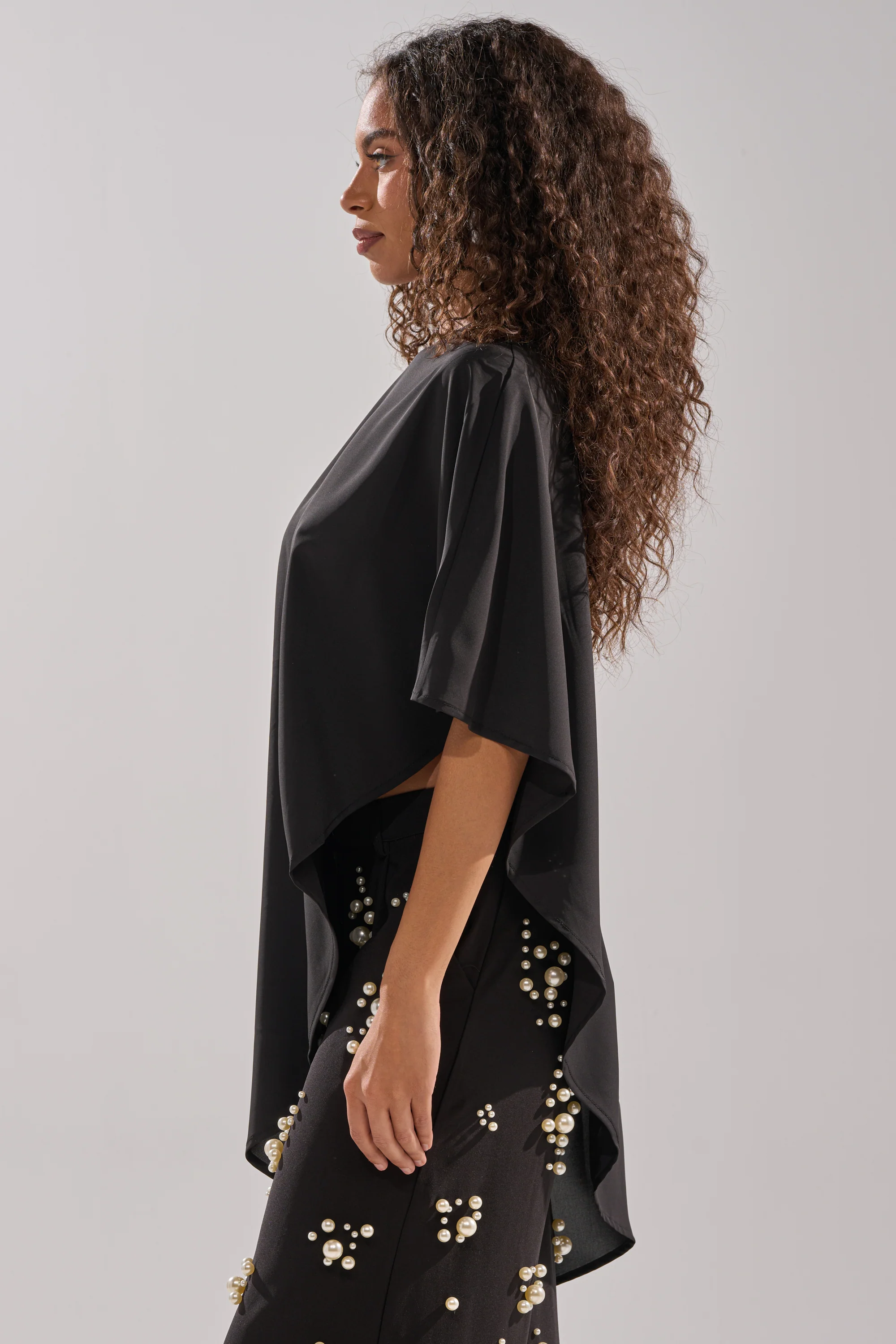 SOMETHING DIFFERENT OVERSIZED ASYMMETRICAL TEE - Image 5