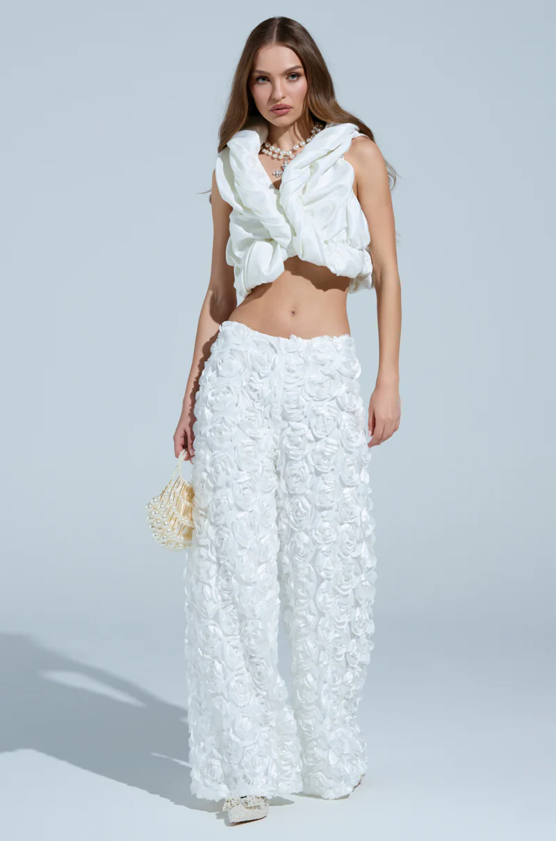 SOMETHING SWEET SATIN BOLERO IN IVORY FLORAL - Image 5