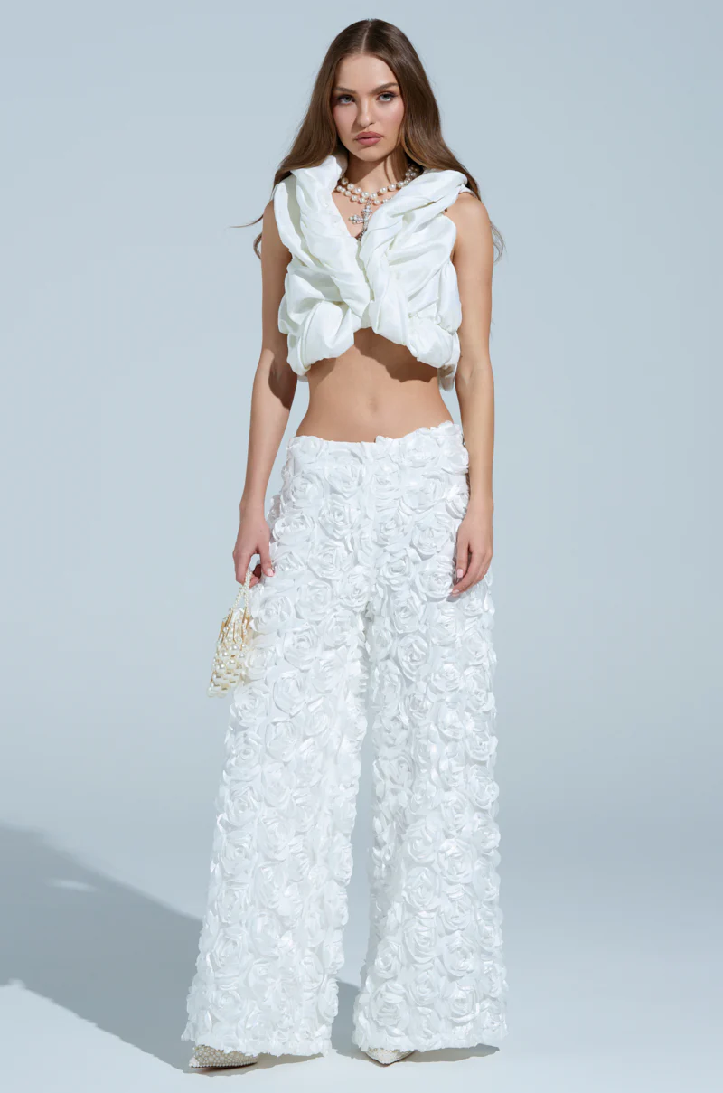 SOMETHING SWEET SATIN BOLERO IN IVORY FLORAL - Image 6