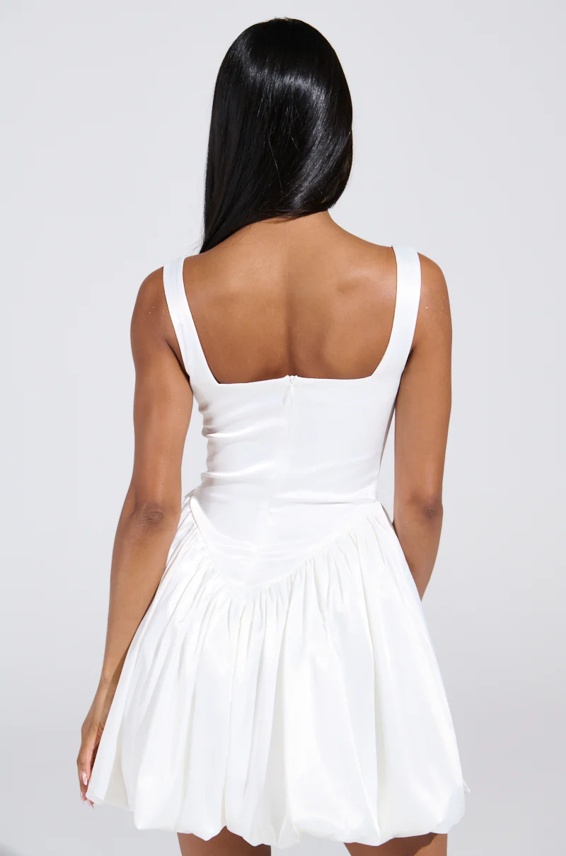 SOPHIA SATIN MINI DRESS WITH CORSET DETAIL - Image 5