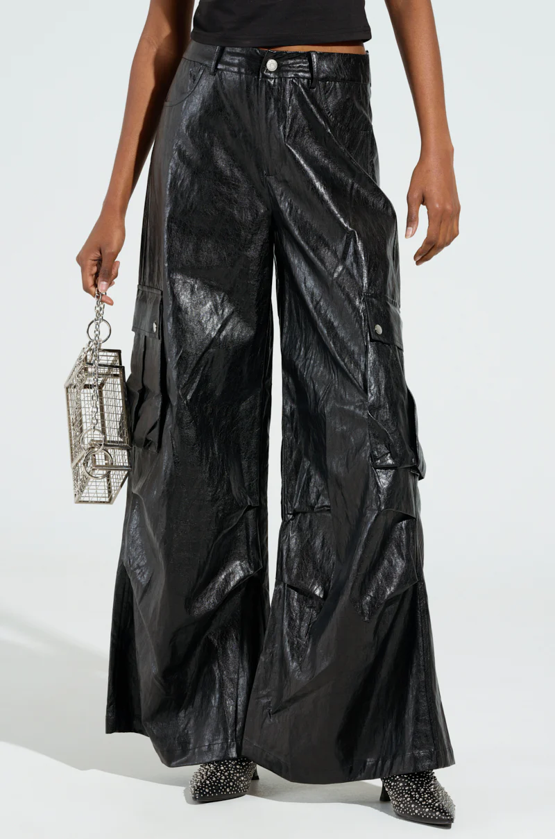 SOPHIE FAUX LEATHER TROUSER - Image 3