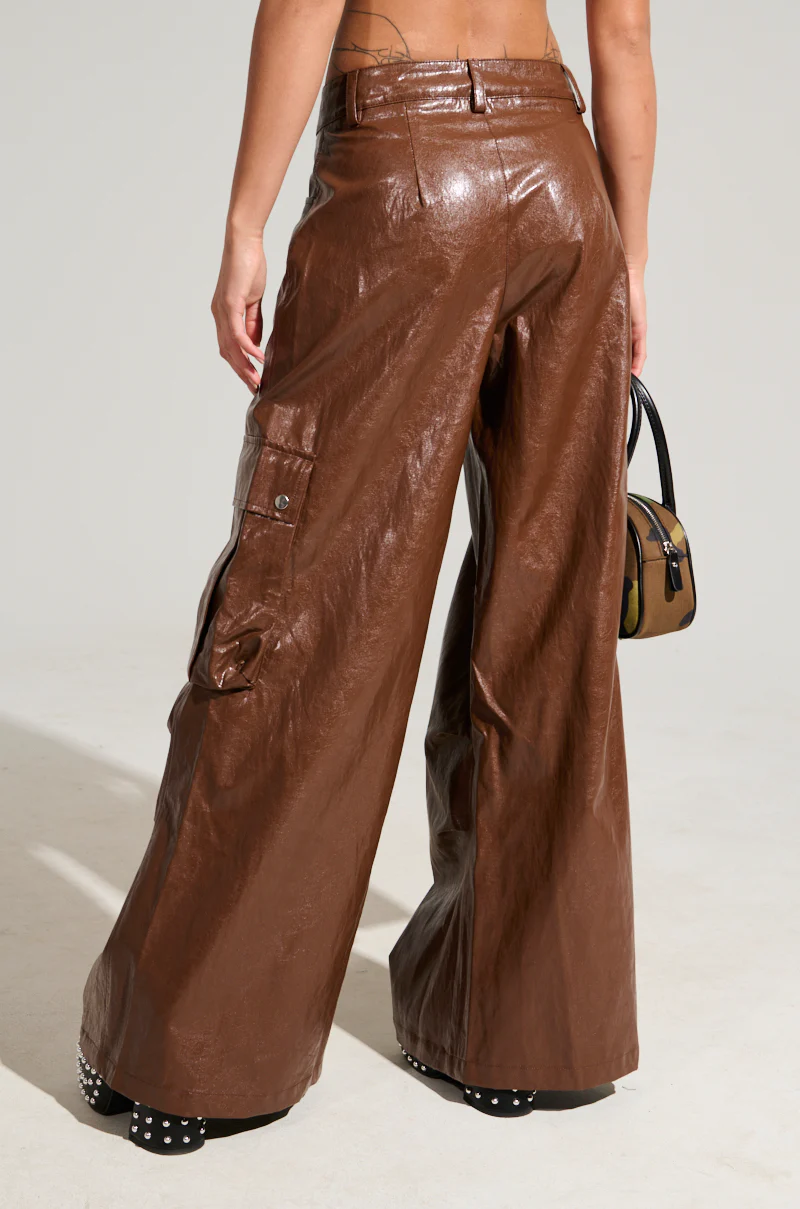 SOPHIE FAUX LEATHER TROUSER - Image 5