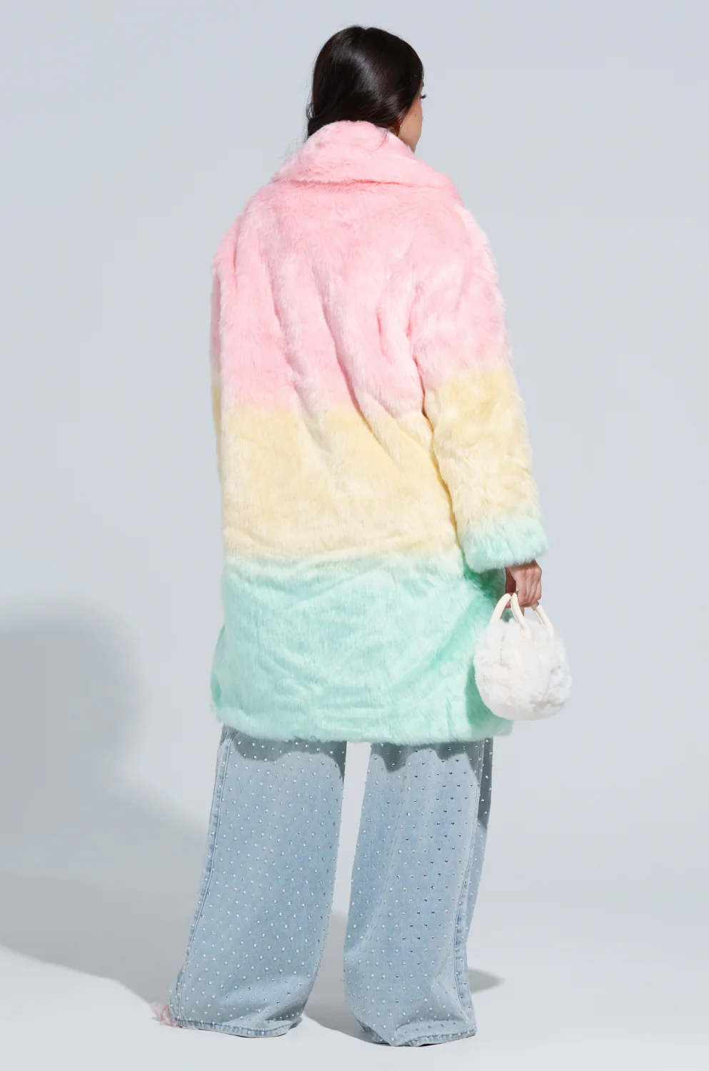 SORBET FAUX FUR TRENCH - Image 5