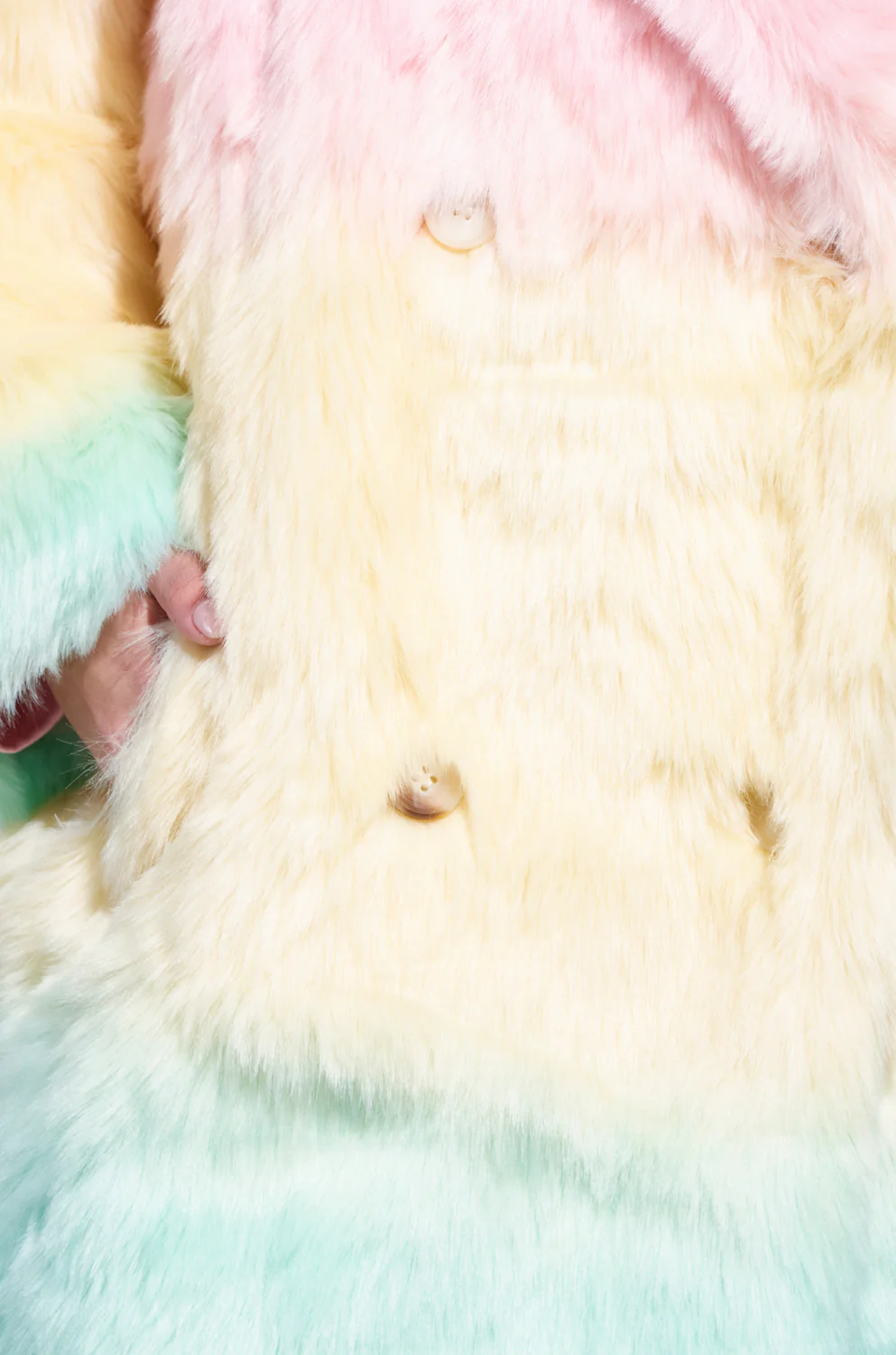 SORBET FAUX FUR TRENCH - Image 6