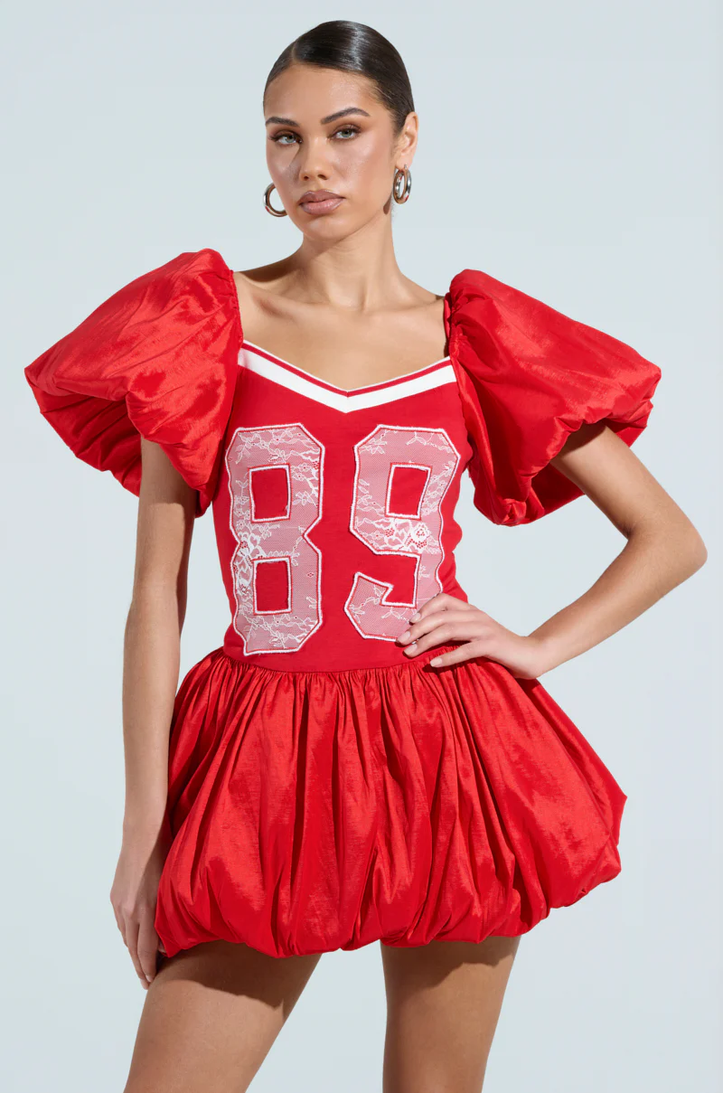 SORRY I'M LATE JERSEY MINI DRESS - Image 3