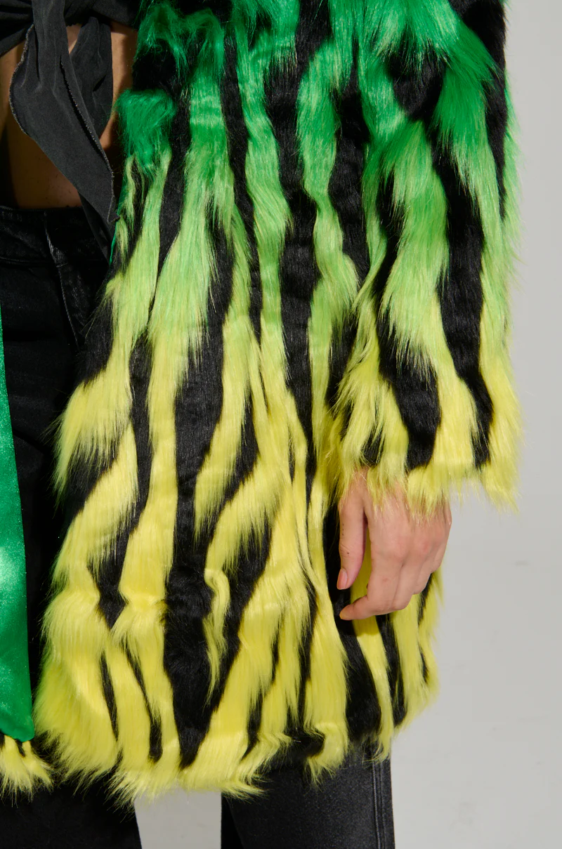 SOUND THE ALARM FAUX FUR COAT - Image 10