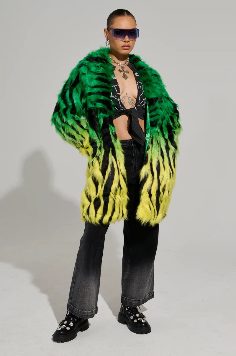 SOUND THE ALARM FAUX FUR COAT - Image 7