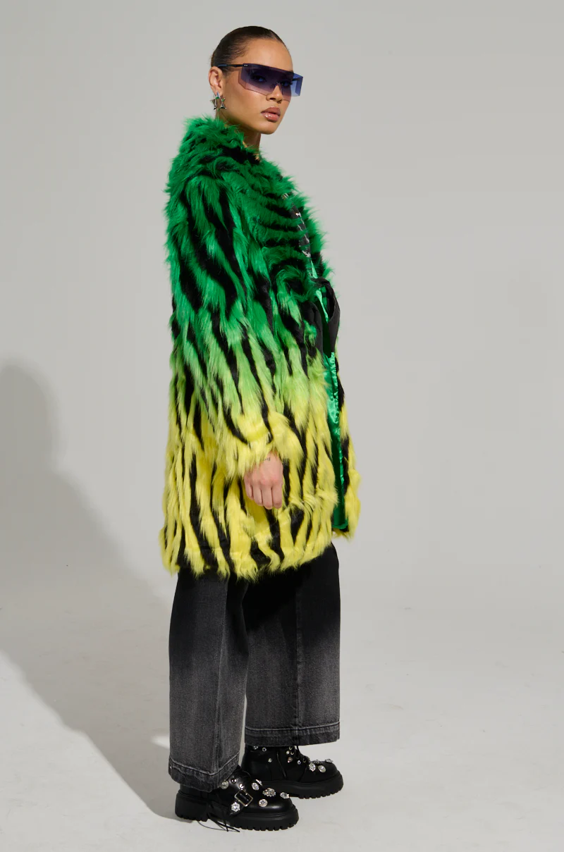 SOUND THE ALARM FAUX FUR COAT - Image 8