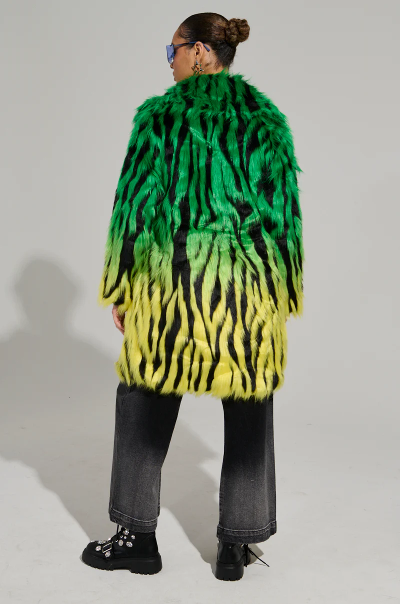 SOUND THE ALARM FAUX FUR COAT - Image 9