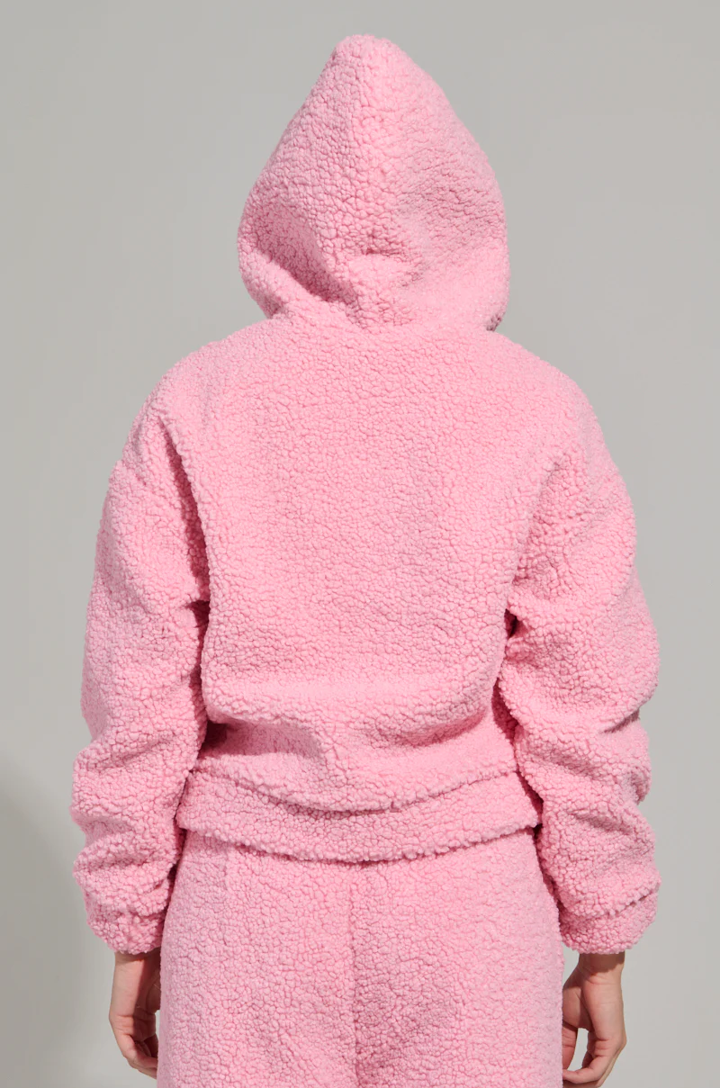 SOUR CANDY SHERPA ZIP UP HOODIE - Image 5