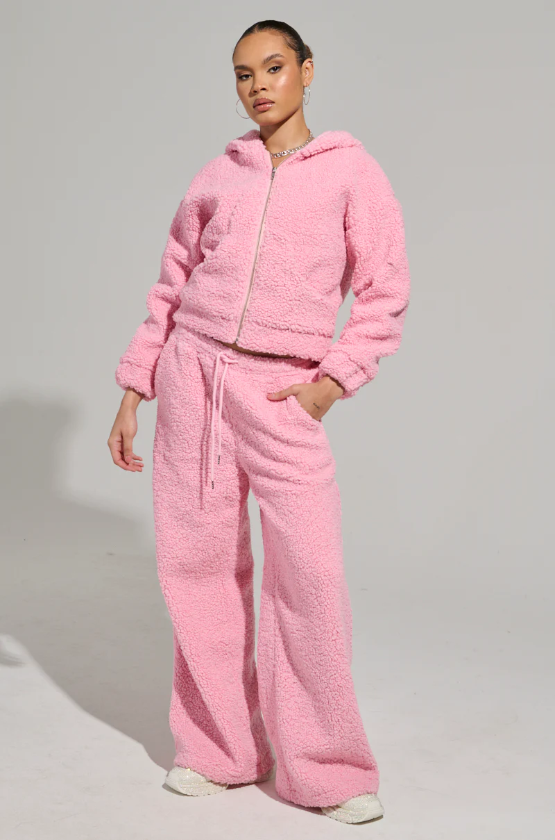 SOUR CANDY SHERPA ZIP UP HOODIE - Image 8