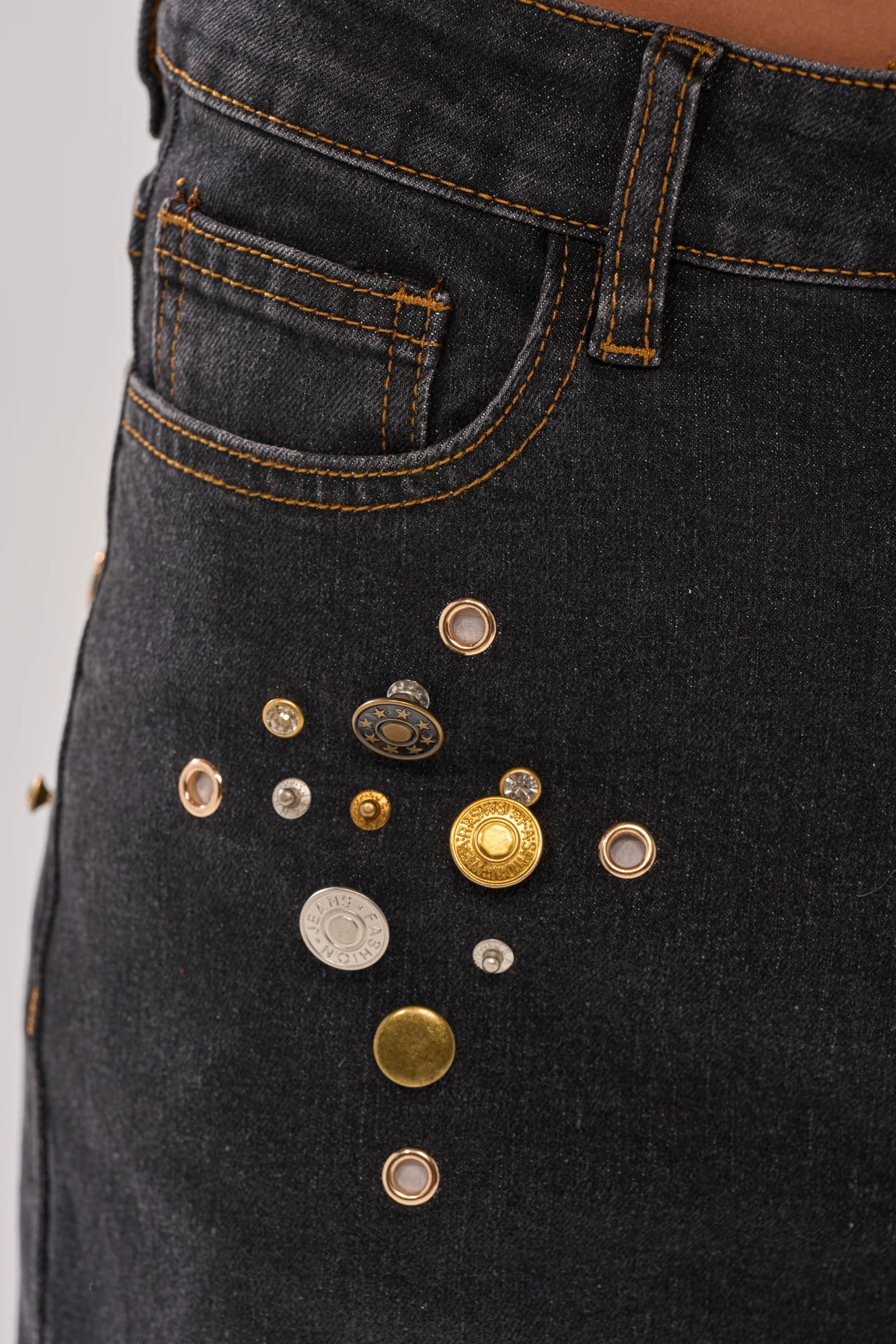 SPACE AND TIME STUDDED DENIM - Image 8