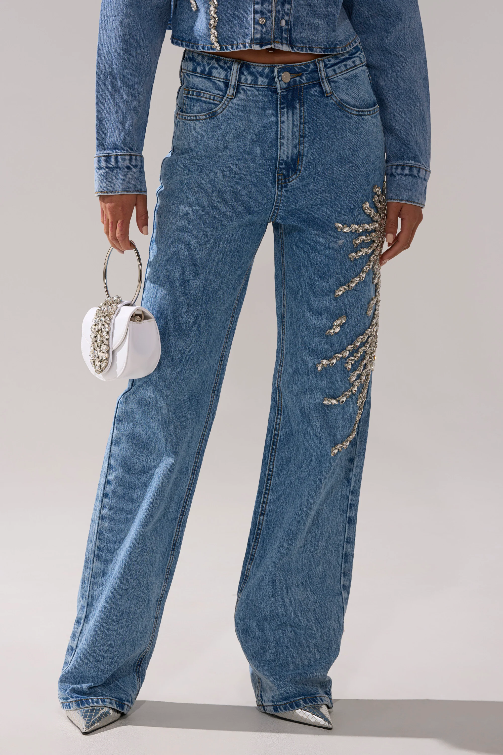 SPARKLE AND SHINE QUEEN RELAXED DENIM - Image 2