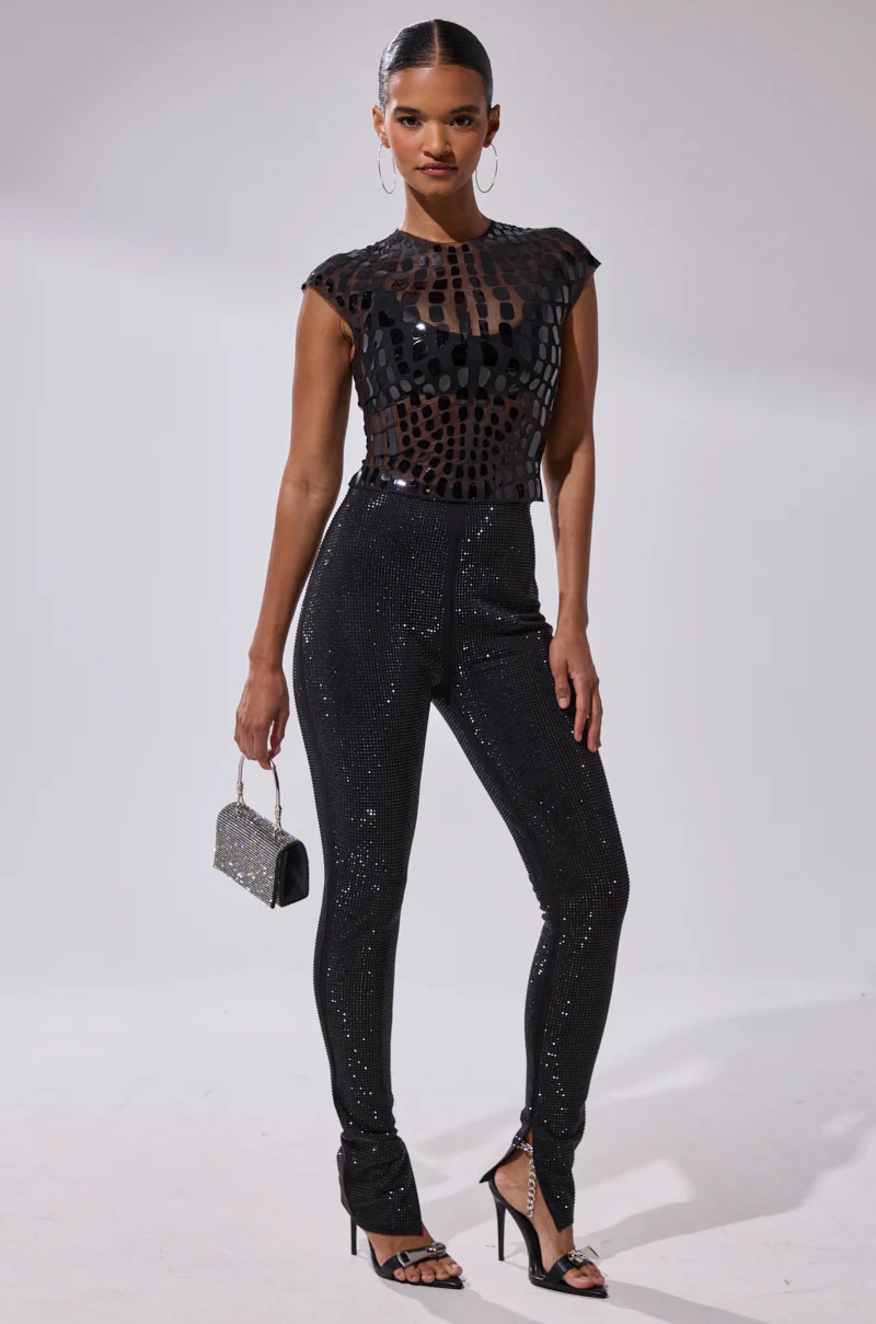 SPARKLE QUEEN RHINESTONE LEGGING